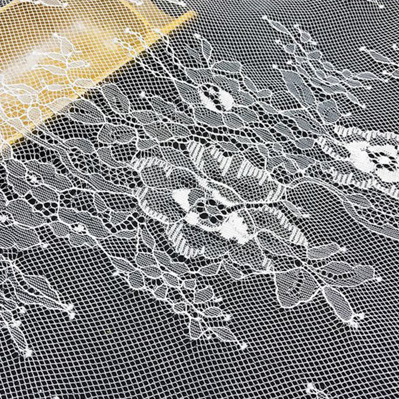 Lace Trim Dress Eyelash Nylon Lace Fabric for Women's Wear Wholesale S 6